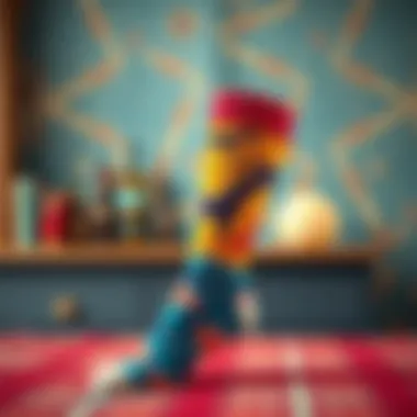 Fashionable socks showcased against a stylish backdrop