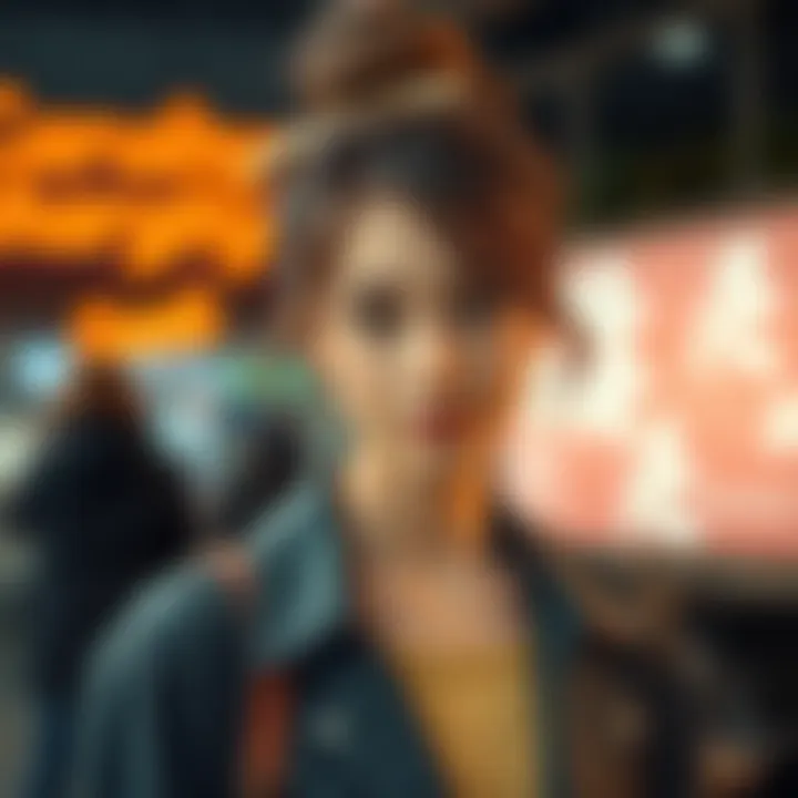 Stylish girl showcasing a barrette in a casual outfit