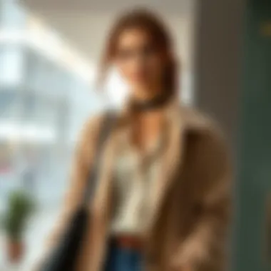 Elegant Cardigan Layering Elegant cardigan layering with modern attire