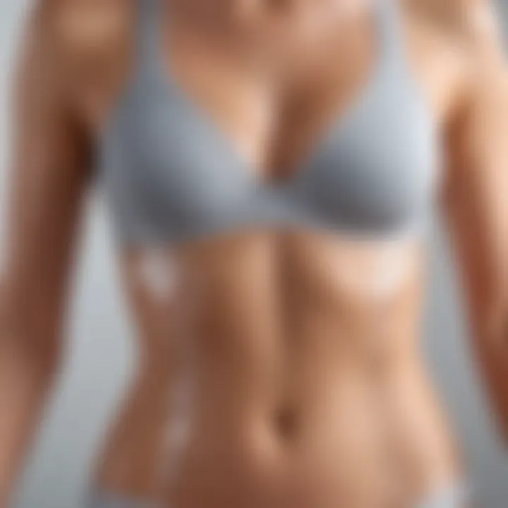 Application of Sweat-Proof Body Tape on Clothing Innovative sweat-proof body tape in action on clothing.