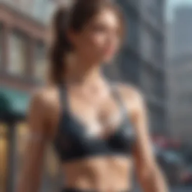 Enhancing Style with Sweat-Proof Body Tape A stylish outfit complemented by sweat-proof body tape.