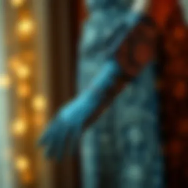 Chic evening gloves representing 1920s elegance