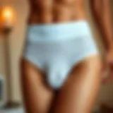 Elegant matching underwear set showcasing a minimalist design