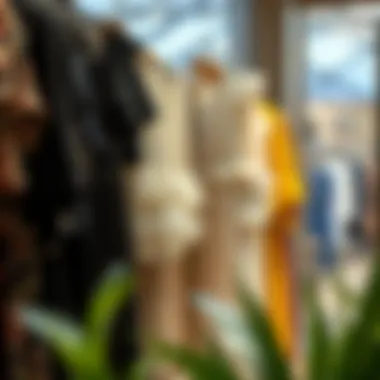 Discovering Style: Flowy Clothing in Fashion Fashionable flowy clothing on display in a boutique