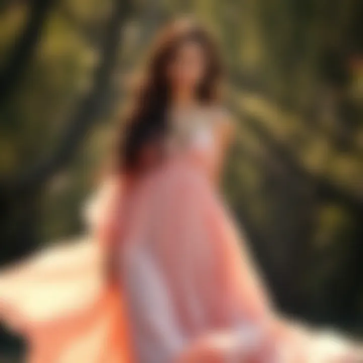 Embracing Elegance with Flowy Dresses Elegant flowy dress in natural setting