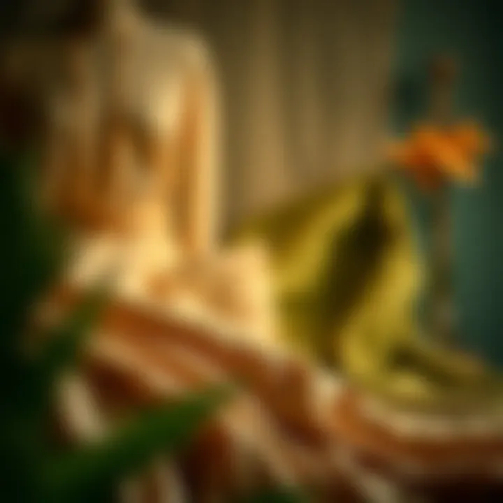 Sustainable Choices: Stylish Fabrics for Flowy Attire Sustainable fabrics displayed in a stylish layout