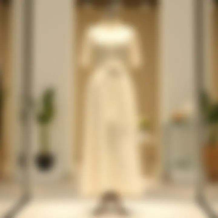 Sophisticated White Dress Style Elegant plus-size white dress on display