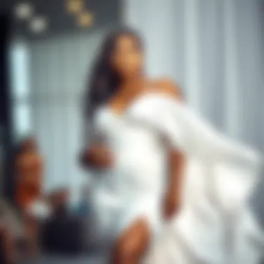 Empowerment Through Fashion Plus-size model showcasing confidence in a white dress