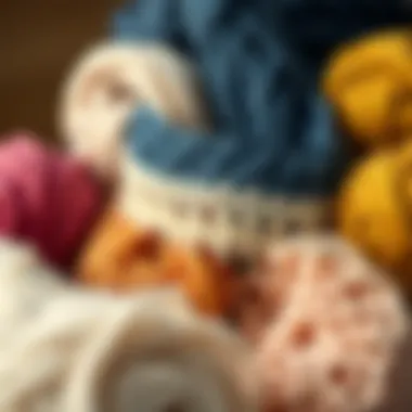 A variety of eco-friendly yarns used in crochet coverup skirts