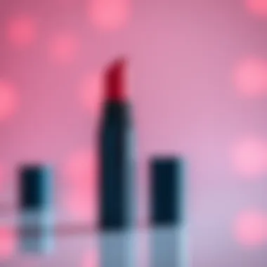 Close-up of an ultra matte liquid lipstick tube showcasing its sleek design