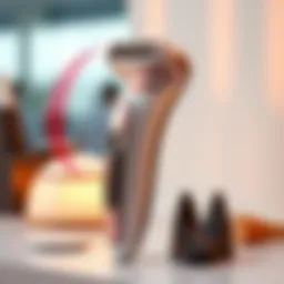 Sleek design of a lady shaver showcasing its ergonomic features