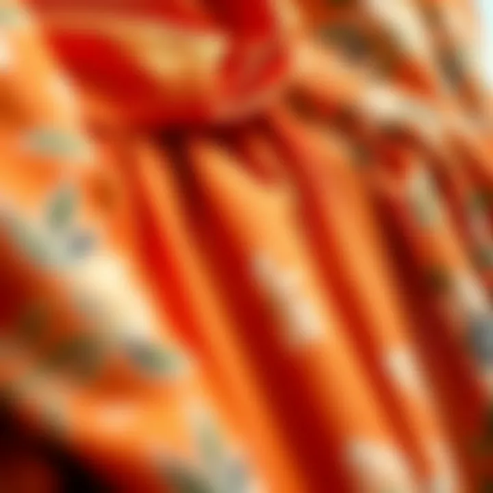 Variety of fabrics used in summer dresses