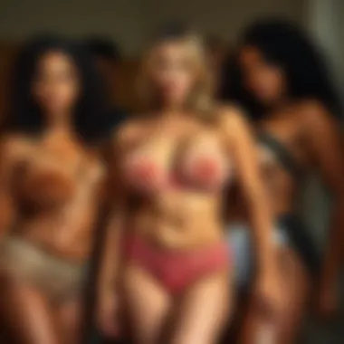 Diverse collection of teddy underwear promoting body positivity