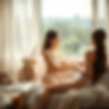 Soft organic cotton teddy underwear in a serene setting