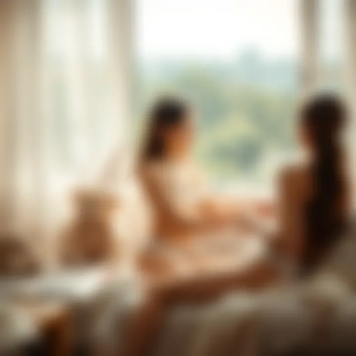 Soft organic cotton teddy underwear in a serene setting