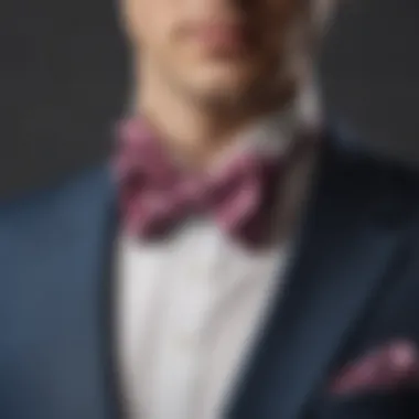 Stylish bow tie and pocket square combination reflecting Gatsby aesthetics