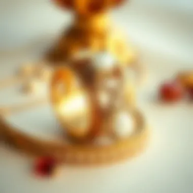 Intricate Design of a Ring Holder Bracelet An elegant ring holder bracelet showcasing intricate design and craftsmanship