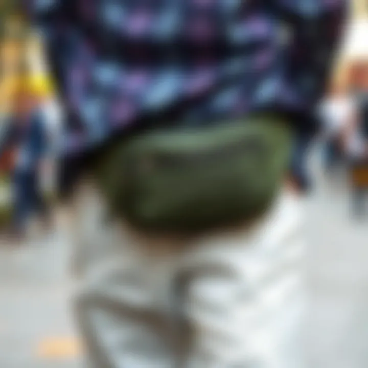 An eco-friendly belt bag made from sustainable materials