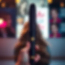 Compact design of the mini travel curling wand