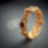 Intricate bracelet design with an embedded finger ring