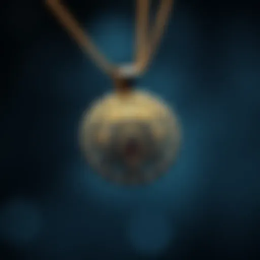 Intricate Design of a Photo Pendant Stylish pendant showcasing intricate design elements