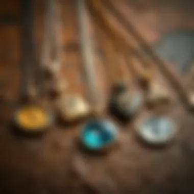 Variety of pendant styles displayed on a textured background