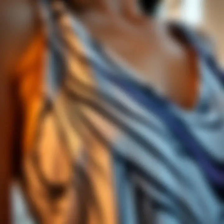 Quality Fabric of Splicing Tankini Close-up view highlighting the fabric texture and quality of a tankini