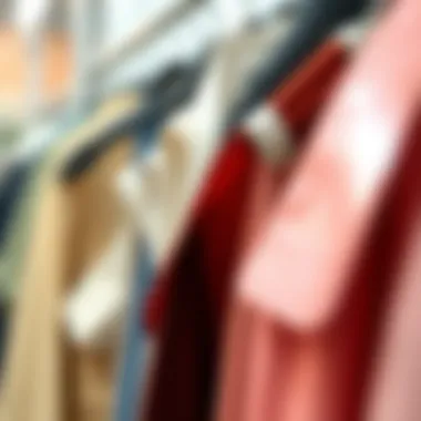 Sustainable fashion showcasing acrylic dividers