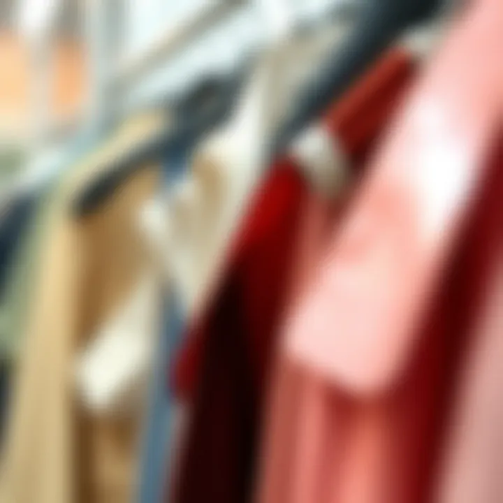 Sustainable fashion showcasing acrylic dividers