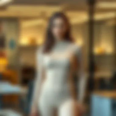 Bodysuit showcased in a professional setting