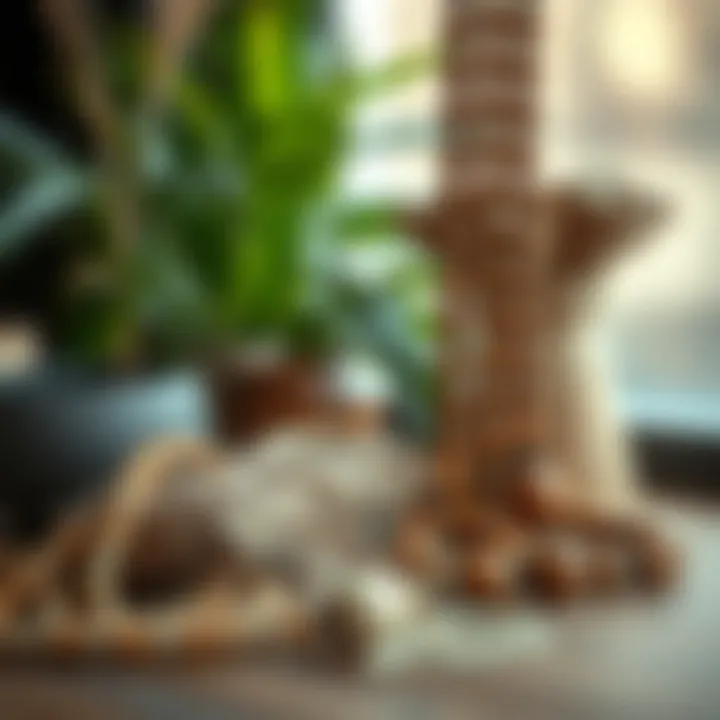 A selection of eco-friendly materials used in crafting wood bead garlands