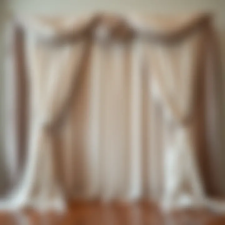 Materials for Drape Backdrops Variety of materials for wedding drape backdrops