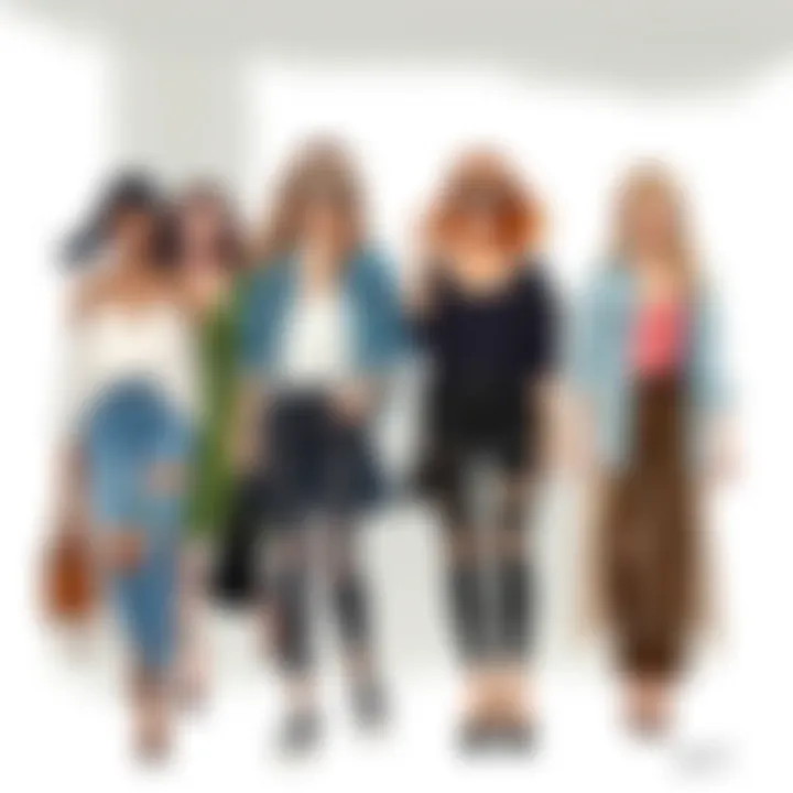 Different styling options for camis in casual outfits