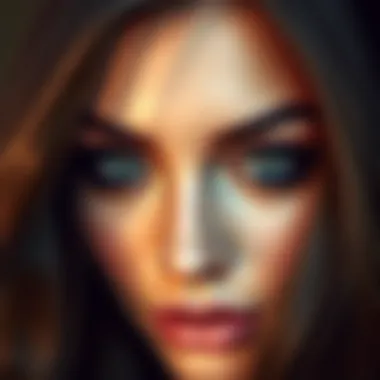 Dramatic Eye Enhancement with Thick Lashes Dramatic thick false lashes enhancing eye allure