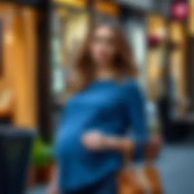 Versatile tulip hem nursing top paired with accessories