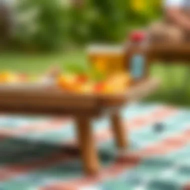 Close-up of eco-friendly materials used in picnic trays