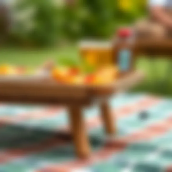 Close-up of eco-friendly materials used in picnic trays