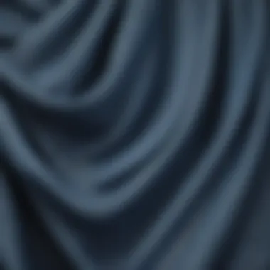 Close-up of fabric texture of plus size jean maxi dress