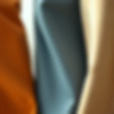 Fabric Textures for Wide Leg Pants Close-up of various fabric textures for wide leg pants