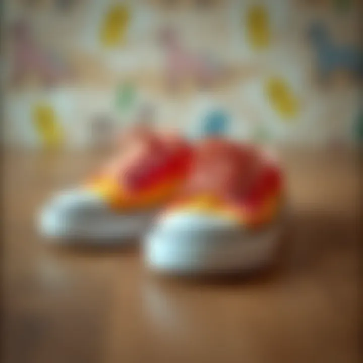 A pair of vibrant flat canvas shoes showcasing their stylish design.