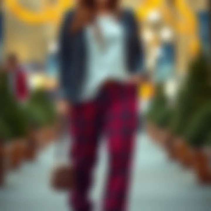 Stylish Outfit Inspiration Stylish outfit combination featuring plaid pants and accessories