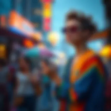 Exploring Sustainable Fashion Choices A fashion enthusiast contemplating sustainable choices in clothing.