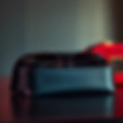 Elegant foldable eyeglass case showcasing premium material