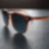 Sleek frameless sunglasses with a modern design