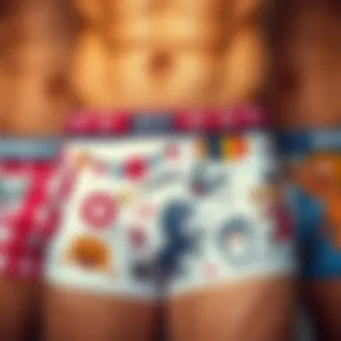 Variety of colorful and quirky boxer designs