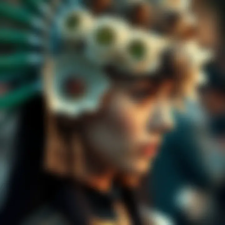 Sustainable goddess headpiece reflecting eco-conscious fashion trends