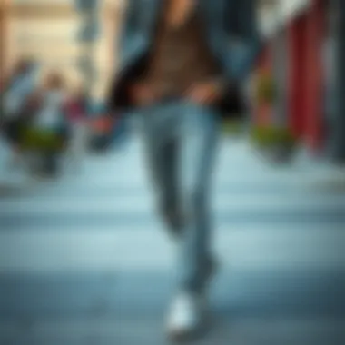 Versatile outfit combinations featuring grey distressed jeans