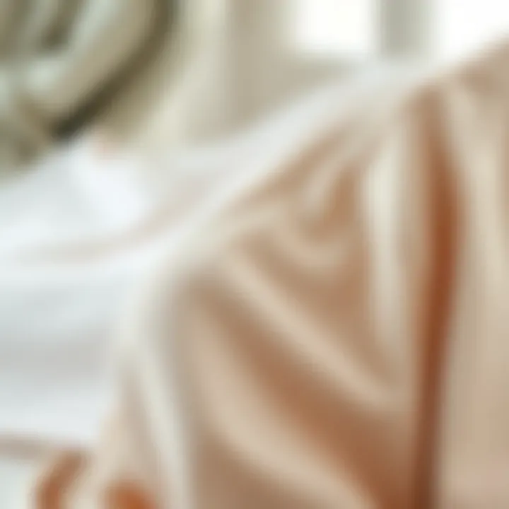 Variety of fabrics used in nursing tops