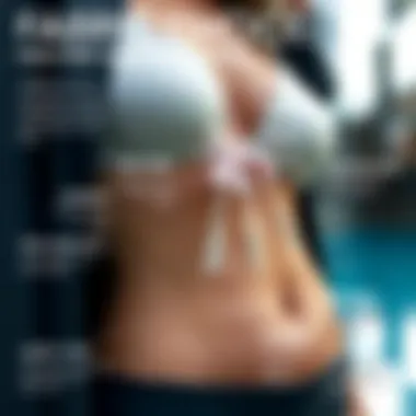 Infographic detailing fabric types suitable for high rise high cut bikinis