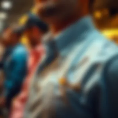 A historical illustration depicting the evolution of shirt tuck-in accessories.